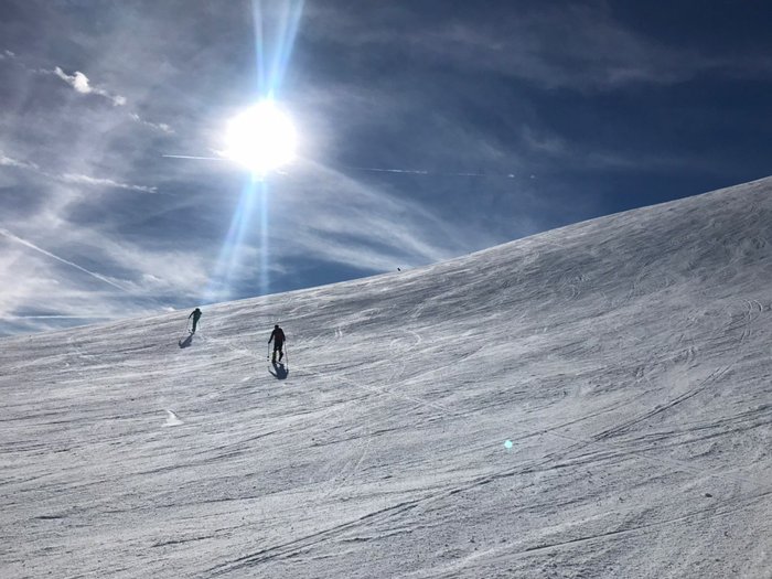 Hang mit zwei Skitourengehern