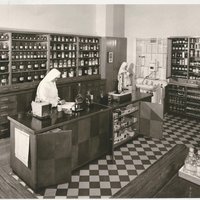 Historisches Foto der Apotheke bei den Barmherzigen Schwestern