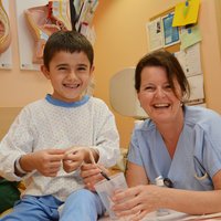 Urotherapeutin mit Patient