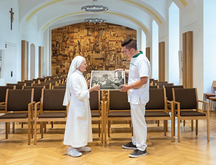 Thomas mit Sr. Immaculata