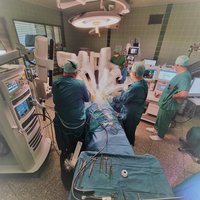 Roboterchirurgie im Thorax im OP