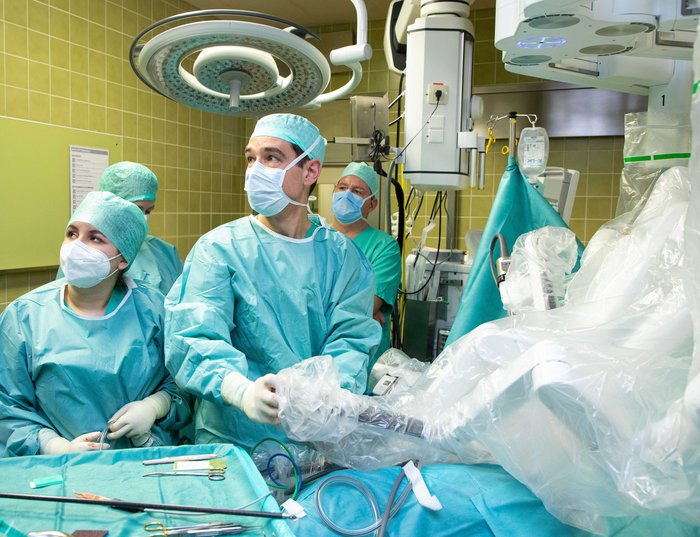 Operation mit dem DaVinci Roboter