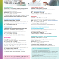 Einladung Selbsthilfegruppen im Februar/März 2023