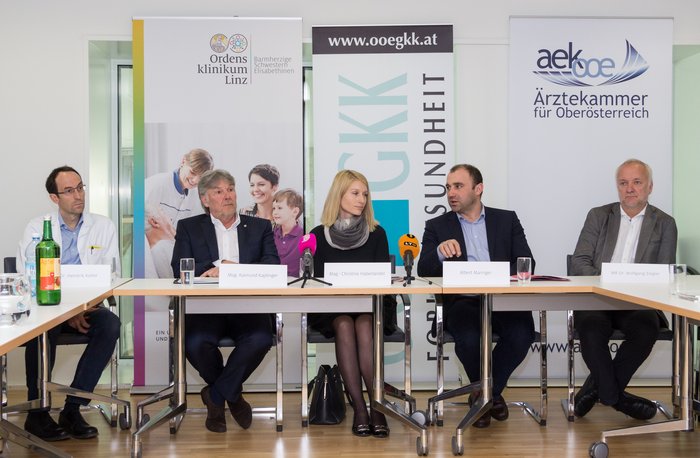 Teilnehmer an der Pressekonferenz