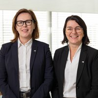 Pflegedirektorinnen Frau Gattermayr und Frau Märzinger